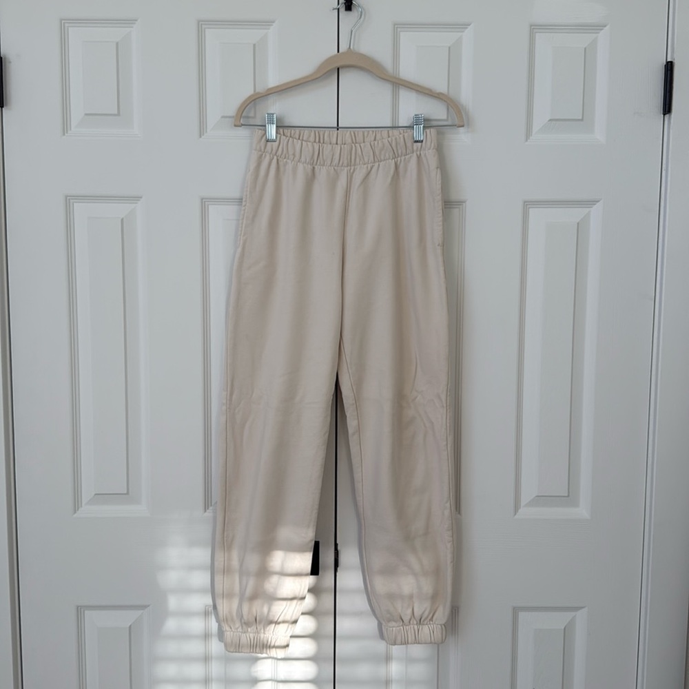 brandy melville cream sweatpants